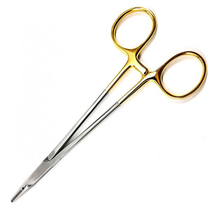 Portaagujas Profesional Crile-Wood TC Recto de 16 cm con Mango Dorado de Acero Inoxidable, Pinza Quirúrgica Reutilizable Manual con Certificación CE - Product Image 6