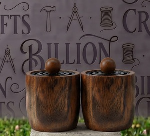 Handcrafted Resin Wood Incense Burner Incense Holder Aromatic Incense <b>Bowl</b> for Home Eid Ramadan Gifts - Product Image 2