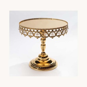 Metal Non-Stick <b>White</b> 2-Piece <b>Cake</b> Pedestal <b>Stand</b> Stylish New Design Customized Dessert Serving Holder New Arrival Collection - Product Image 2