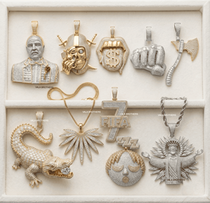 Colgante Personalizable VALA BROTHERS de Plata de Ley 925 con Diseño de Dibujos Animados Hip Hop, Moissanita VVS con Engaste de Garra, Estilo Rapper en Oro Blanco - Product Image 4