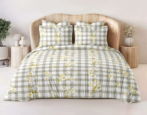 Parure de lit Super King Size en microfibre 3 pièces 100% microfibre infroissable lavable en machine tissu doux et confortable pour chambre à coucher - Product Image 1