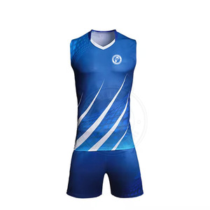 Uniforme de voleibol con diseño y logotipo personalizados en venta, ropa deportiva a precio de mayoreo. - Product Image 1