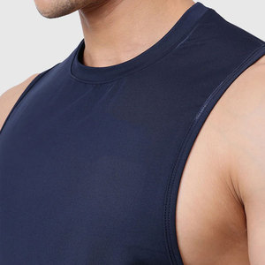Camiseta Deportiva de Compresión Ajustada de Spandex/Nylon para Hombre, Camiseta sin Mangas Elástica de Alta Calidad para Yoga - Product Image 6
