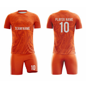 Conjunto de Camiseta de Fútbol Personalizable para Hombre, Manga Corta, 100% Poliéster, Absorbe la Humedad, Impresión con Nombre del Equipo, Diseño Sublimado, Corte Atlético - Product Image 2