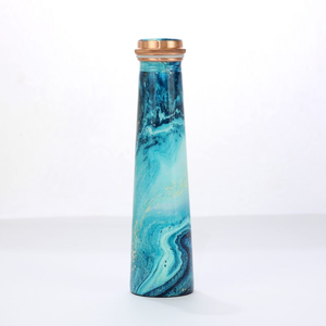 New Style Water <b>Bottle</b> Perfect for Travelling Use Personalized Women Theme Water <b>Bottle</b> Ayurvedic Certified <b>Copper</b> <b>Bottle</b> - Product Image 3