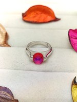 Bague de fiançailles unique en quartz arc-en-ciel, bijou élégant en pierres précieuses colorées, cadeau de mode pour femmes et jeunes filles