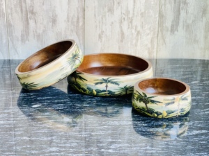 Bol à fruits moyen de luxe en bois de manguier brun écologique, vaisselle de cuisine, décoration pour la maison et les restaurants, vente en gros en Inde - Product Image 4