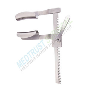 Écarteur stérnothoracique Cooley en acier inoxydable auto-retenant pour opérations chirurgicales thoraciques et cardiaques - Product Image 2