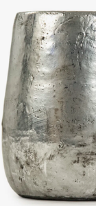 Florero de Metal con acabado plateado brillante para centro de mesa, colgante de jarrón Metal, maceta de acento de pared contemporánea - Product Image 5