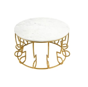 Designer Metal <b>Marble</b> <b>Side</b> <b>Table</b> Tea Coffee Living Room <b>Table</b> Western Metal Logo Item Building Style Manufacturer Wholesaler - Product Image 2