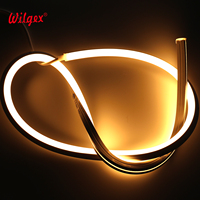 Tira de LED de Neón Flexible de Bajo Voltaje (12V/24V) de 5m, Curvable Verticalmente, para Decoración Interior e Iluminación de Contornos