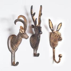 Aluminium Giraffe <b>Wall</b> <b>Hook</b> & Rails Decorative Gold Animal Coat Hanger Safari Metal Towel Peg Luxury Hardware Wholesale - Product Image 3