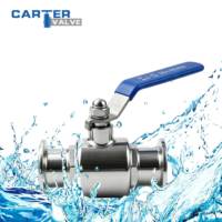 Vanne à boisseau sphérique sanitaire à trois colliers en acier inoxydable SS304 SS316L, manuelle, pneumatique, électrique, à passage plein, avec garniture PTFE, qualité alimentaire, CIP SIP 3A, OEM