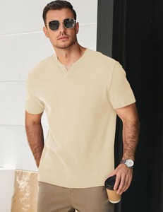 เสื้อยืดวาฟเฟิลพรีเมียมลำลอง ผู้ผลิตเสื้อถักเนื้อผ้าทันสมัย - Product Image 3