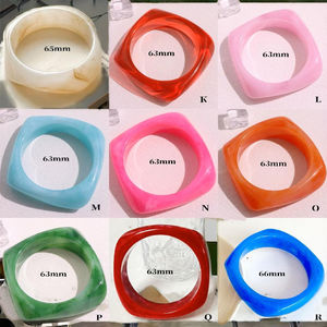 Brazalete de resina de articulación cuadrada de moda de nueva llegada, brazalete de moda de calidad superior al mejor precio, pulseras de moda de la India - Product Image 3