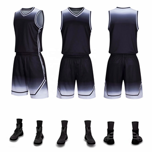 Custom Wholesale Retro Heat-Transfer Reversible Basketball Adult Singlets Vests Kit Set Shirt Men Uniforms 100% Polyester Front - Product Image 5
