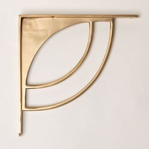 Support d'angle triangulaire mural en laiton fait main de qualité supérieure pour décoration intérieure moderne et luxueuse, idéal pour la maison et l'hôtellerie - Product Image 1