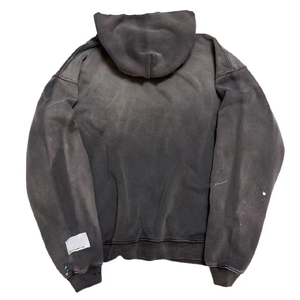 Sweat-shirts personnalisés OEM USA, mode streetwear, impression en relief, strass, effet délavé, fabricant direct d'usine - Product Image 2