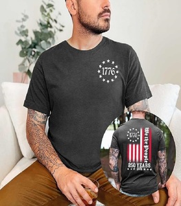 Men's <b>Black</b> Short Sleeve T-Shirt With Blue Flame Print Back Design Street Style Regular Fit O-Neck Jersey Cotton - Product Image 6