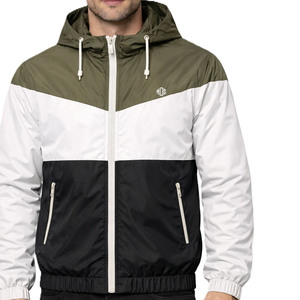 Lightweight Color Block Hooded Windbreaker <b>jacket</b> for men <b>Zip</b> <b>Up</b> Streetwear Low MOQ Custom Logo High Quality Outerwear Wholesale - Product Image 4