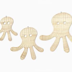 Décoration murale en rotin naturel tissé à la main, thème océan, décoration de chambre d'enfant, art mural fait main, vente en gros - Product Image 2