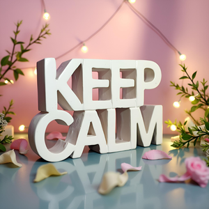 Décoration de table créative en bois d'ingénierie peint en blanc, pièce décorative élégante pour le bureau, idéale comme cadeau ou pour la décoration du salon - Product Image 1