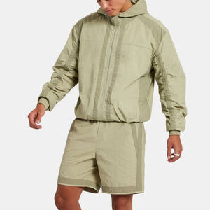 Conjunto de dos piezas de ropa urbana para hombre, personalizado, de peso medio, cortavientos, con estampado de bloques de color, para correr, de gran venta. - Product Image 4