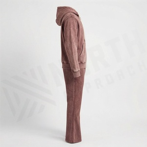 Chándal Deportivo Personalizado con Logotipo, Lavado al Ácido, para Hombre, Pantalones Deportivos de Invierno, Impresión Serigrafiada, Ropa Deportiva para Gimnasio, Fitness, Streetwear - Product Image 3