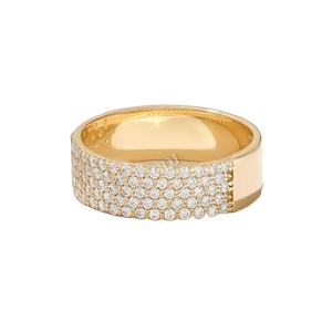 Anillo de Eternidad con Diamantes Cultivados en Laboratorio, Claridad VVS, Oro Sólido de 14k, Anillo Grueso con Incrustaciones para Mujer y Hombre, Certificado de 0.65 CTW - Product Image 1
