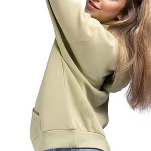 Sudaderas con capucha de alta calidad al por mayor con logotipo personalizado para mujer, de algodón grueso, antipilling, transpirables y de corte holgado. - Product Image 4