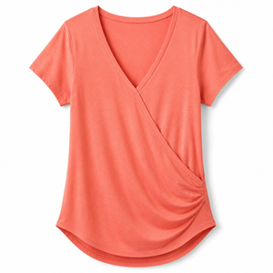 Camiseta Deportiva Personalizada OEM TRENDY PUFFIN para Mujer, Cuello Redondo, Manga Corta, 100% Algodón, Corte Regular, Informal, Transpirable, para Todas las Temporadas - Product Image 3