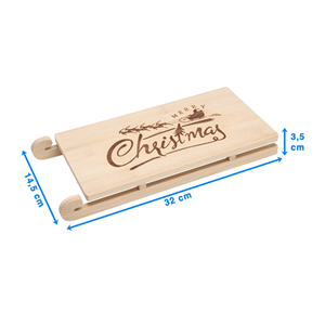Premium Bamboo <b>Serving</b> <b>Tray</b>, Natuaral Christmas <b>Serving</b> Board With Customize Print, Wholesale Christmas Decoration From Vietnam - Product Image 2