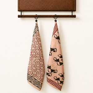 Pañuelo Tradicional Cuadrado con Estampado Floral de Algodón Ecológico para Hombres, Mujeres y Mascotas - Uso en Verano/Invierno - Product Image 2