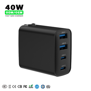 OEM ODM 40W USB C chargeur de voyage multi-ports Android universel portable USB pour iphone <span class=keywords><strong>samsung</strong></span> S23 apple air <span class=keywords><strong>Pods</strong></span> - Product Image 1