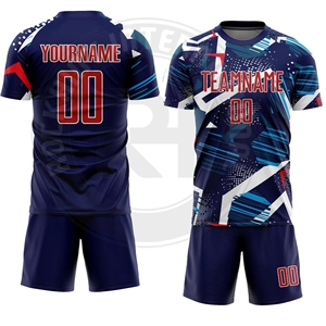 Uniforme de Fútbol Profesional de Alta Calidad, Conjunto de Camiseta y Pantalones Cortos de Poliéster para Entrenamiento y Deportes - Product Image 3