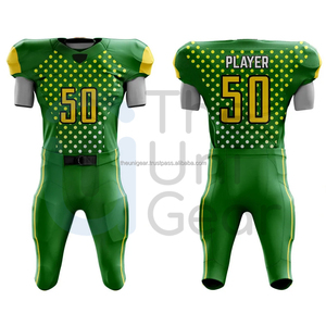 Uniformes de Fútbol Americano Transpirables de Alta Calidad al por Mayor, Jersey y Pantalones Cortos para Adultos, 100% Poliéster, Unisex, Tallas Grandes Incluidas, ¡Oferta! - Product Image 4