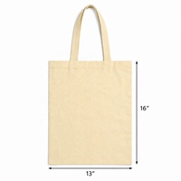 Sac fourre-tout en coton réutilisable avec longues poignées, logo personnalisé imprimé, sac de transport durable pour usage quotidien et courses