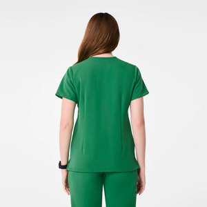 Conjunto de Uniforme Médico para Mujer, Cuello en V, Manga Corta, Ropa de Trabajo para Enfermeras, Diseño Personalizado - Product Image 2