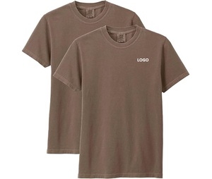 T-shirt en coton personnalisé violet à manches courtes, col rond, unisexe, pour la promotion et les événements d'équipe - Product Image 6