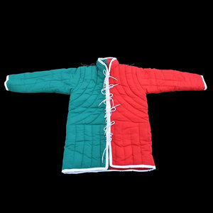 Medieval Quilted Gambeson Cotton Aketon Coat <b>Jacket</b> Red Green Padding Costume For LARP SCA Cosplay Reenactment - Product Image 1
