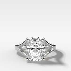 4 Carat Solitaire Engagement Ring 14k Gold Cushion Cut Lab-Grown Diamond Bridal Wedding Anniversary Ring Proposal Gift For Women - Product Image 5