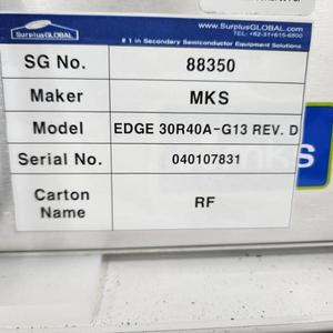 Manomètre capacitif MKS EDGE 30R40A-G13 - Équipements et pièces semi-conducteurs de renommée mondiale - Product Image 3