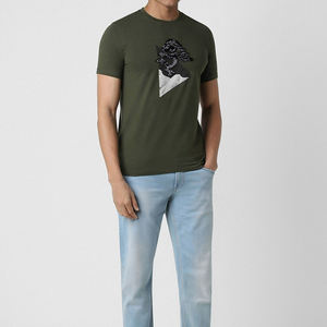 Camisetas Lisas para Hombre, Impresión Puff, Camisetas Personalizadas con Gráficos, Camisetas de Algodón con Impresión Puff para Hombre - Product Image 3