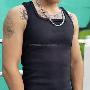 High Quality <b>Mens</b> <b>Gym</b> <b>Vest</b> Top <b>Mens</b> 230g <b>Gym</b> Tank Top Custom Logo Muscle Sport Fit Ribbed <b>Vests</b> Ribbed <b>Vest</b> <b>Men</b> - Product Image 1