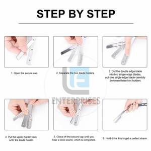 Rasoir à lames interchangeables OEM avec logo personnalisé, design coulissant pour les soins personnels et un usage professionnel - Product Image 5