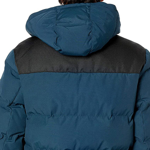 Chaqueta Acolchada con Capucha para Hombre, Diseño Color Block, Cortavientos, de Poliéster, para Invierno, Corte Regular, Cierre de Cremallera, Estilo Casual - Product Image 6