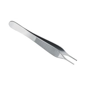 Pince à pansement Adson en acier inoxydable, instrument chirurgical certifié CE, utilisation manuelle, classe I - Product Image 2