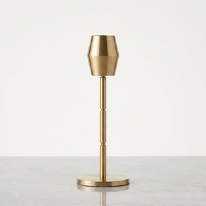 Modern Luxury Metal Taper Candle Holders Set of 3 <b>Slim</b> Gold Metal Candlesticks for Wedding Banquet and Elegant Home Decor - Product Image 2