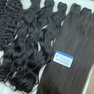 Extensiones de cabello humano de color natural, lisas y premium, con doble trama, listas para enviar. - Product Image 4