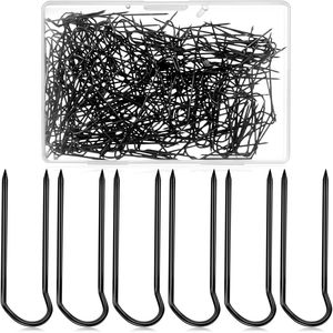 200 épingles en U en acier inoxydable pour la couture, le patchwork, la broderie et la création de bijoux DIY - Product Image 1